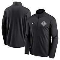 Men's Nike Black Chicago White Sox Diamond Icon Pacer Performance Quarter-Zip Windbreaker Top