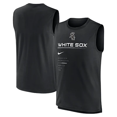 Débardeur Performance Nike Chicago White Sox Exceed pour Homme Noir
