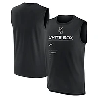 Débardeur Performance Nike Chicago White Sox Exceed pour Homme Noir