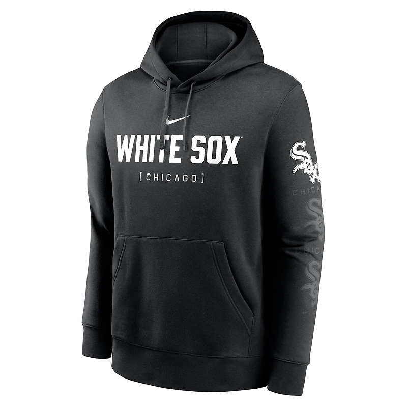 Men's Nike Black Chicago White Sox Fashion Club Pullover Hoodie