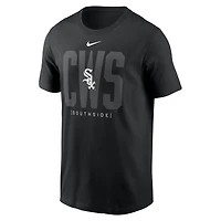 T-shirt Nike pour homme, noir, Chicago White Sox, mode locale