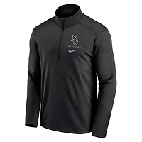 Men's Nike Black Chicago White Sox Franchise Logo Pacer Performance Half-Zip Top