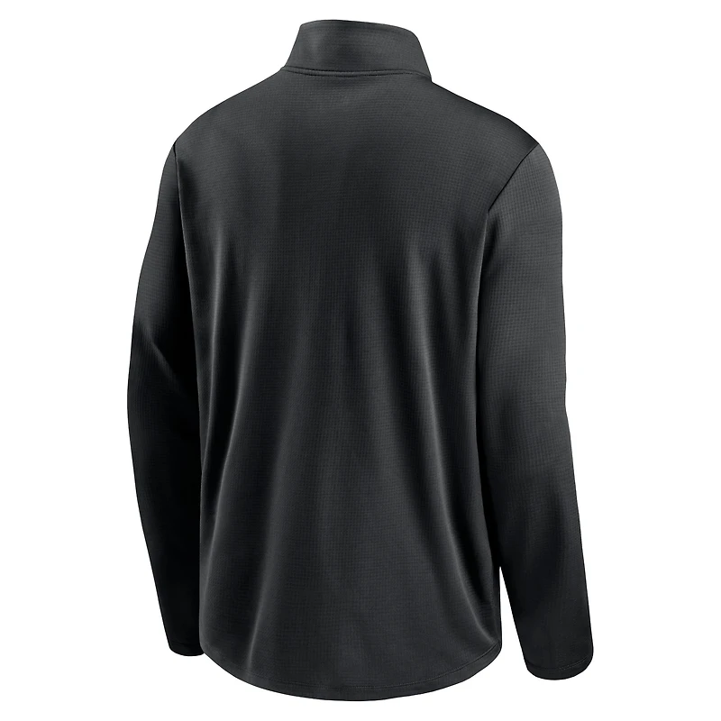 Men's Nike Black Chicago White Sox Franchise Logo Pacer Performance Half-Zip Top