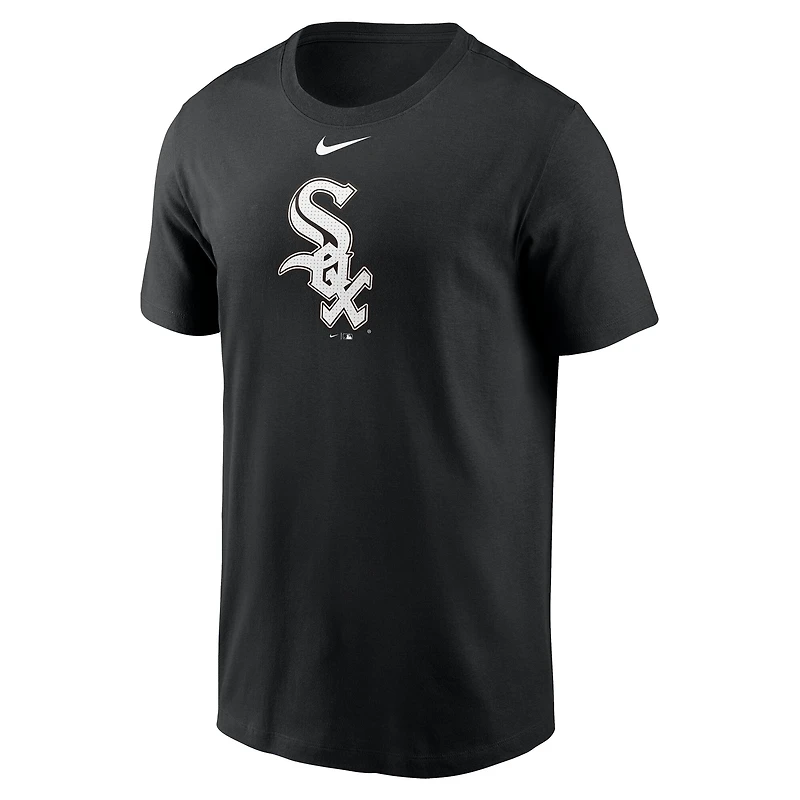 T-shirt Nike pour homme, noir, Chicago White Sox Fuse, grand logo