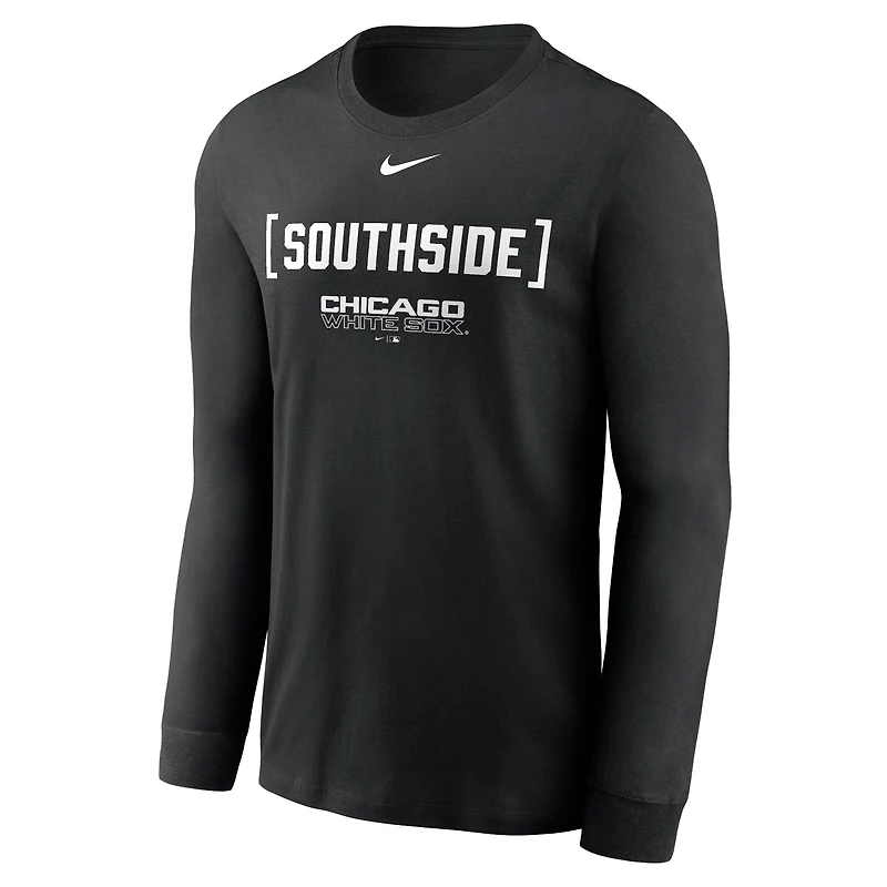 Men's Nike Black Chicago White Sox Local Nickname Long Sleeve T-Shirt