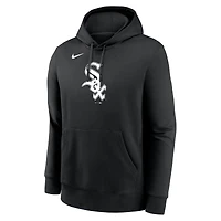 Men's Nike Black Chicago White Sox Logo Club Fleece Hoodie