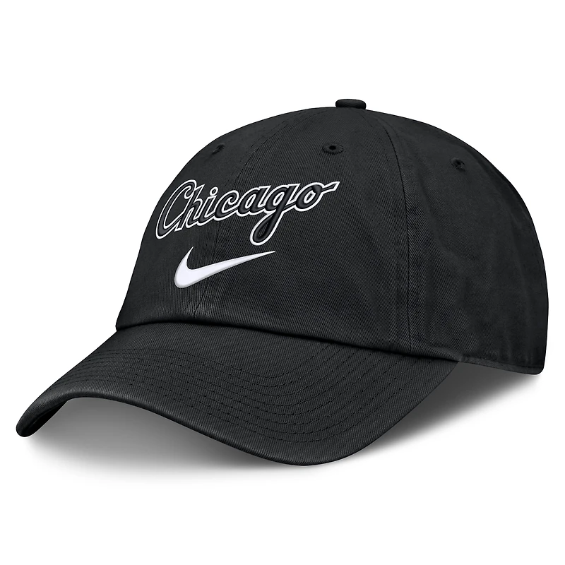 Men's Nike Black Chicago White Sox Primetime Club Adjustable Hat