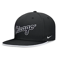 Casquette ajustée Nike Black Chicago White Sox Primetime True Performance pour homme