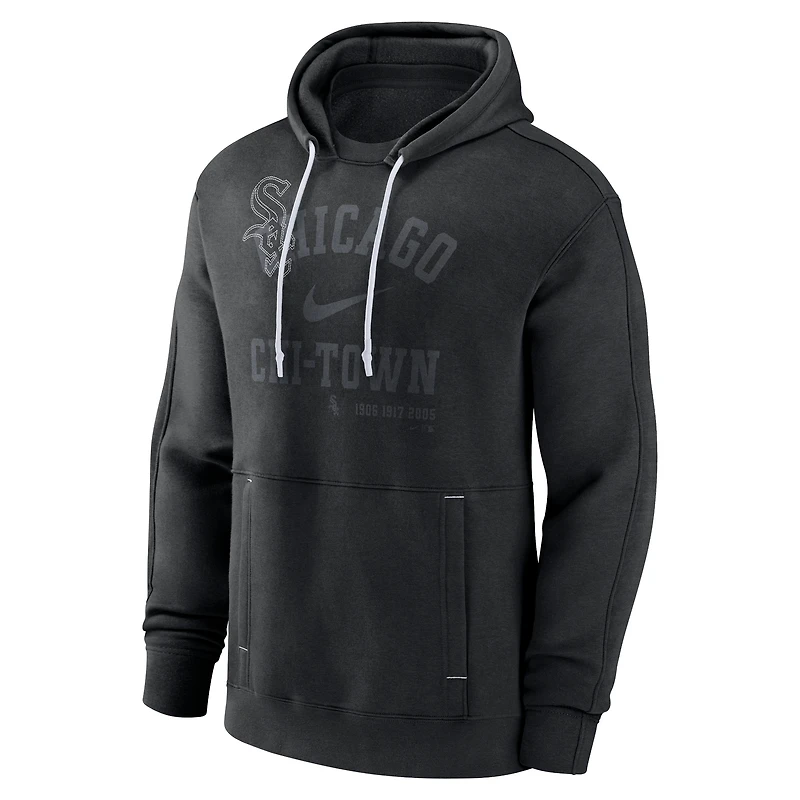 Men's Nike Black Chicago White Sox Statement Ball Game Pullover Hoodie