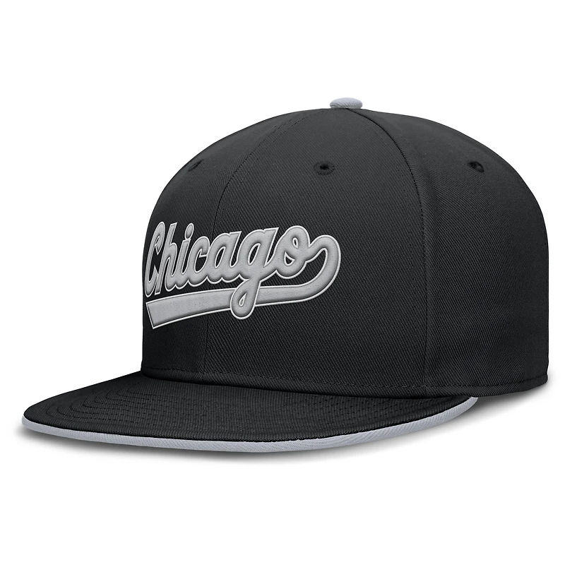 Casquette ajustée Nike True Performance Chicago White Sox noire pour homme