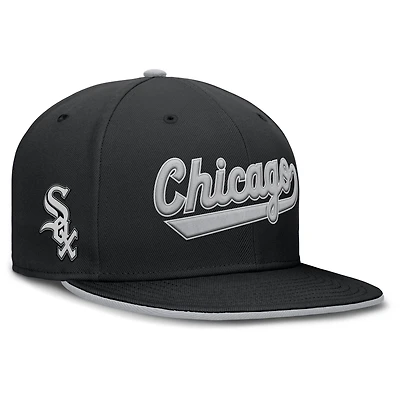 Casquette ajustée Nike True Performance Chicago White Sox noire pour homme