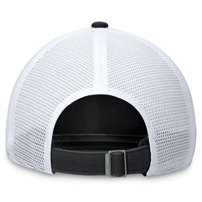 Men's Nike Black Chicago White Sox Wordmark Adjustable Trucker Hat