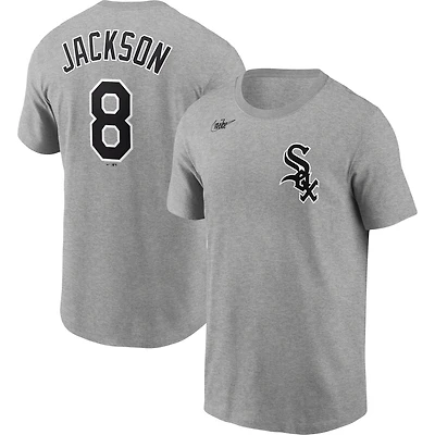 Men's Nike Bo Jackson Heathered Gray Chicago White Sox Cooperstown Collection Name & Number T-Shirt