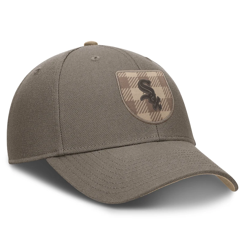 Casquette ajustable Nike marron Chicago White Sox Statement Rise pour homme