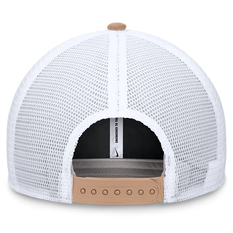 Casquette réglable Nike Chicago White Sox Khaki Rise Trucker pour homme