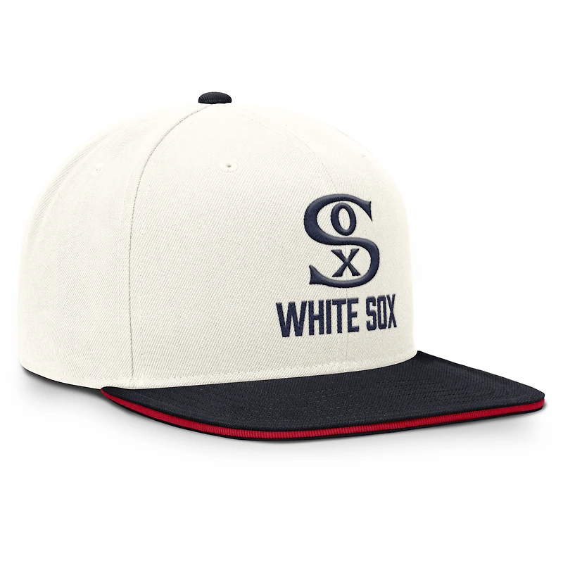 Men's Nike Cream/Navy Chicago White Sox Cooperstown Pro Dri-FIT Snapback Hat