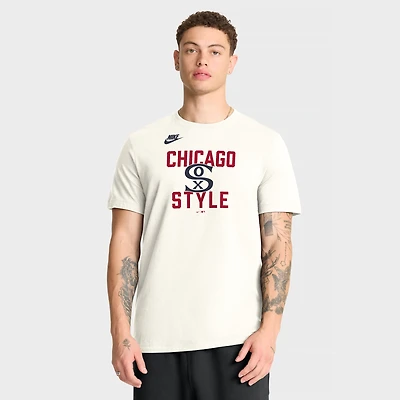 Men's Nike Cream Chicago White Sox Cooperstown Collection ‘70s Inspired T-Shirt