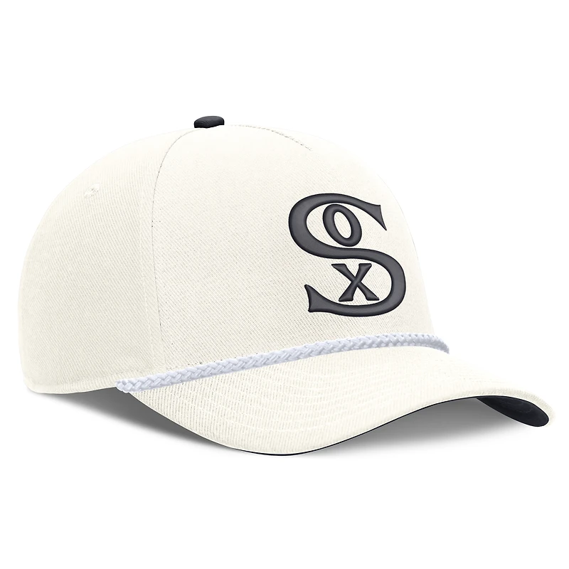 Casquette ajustable Nike crème Chicago White Sox Cooperstown Rise pour homme