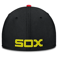 Casquette Nike pour homme, cramoisi/noir, Chicago White Sox Neon 90s Rise SwooshFlex
