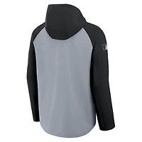 Men's Nike Gray/Black Chicago White Sox Authentic Collection Raglan Performance Full-Zip Jacket