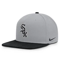 Men's Nike Gray/Black Chicago White Sox Primetime Pro Dri-FIT Snapback Hat