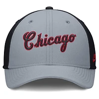 Casquette Nike Performance Flex gris/bleu marine Chicago White Sox Rise Swoosh pour homme