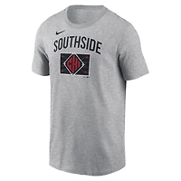 T-shirt Nike gris pour homme Chicago White Sox 2025 City Connect Arched Team Phrase