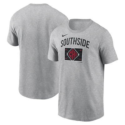 T-shirt Nike gris pour homme Chicago White Sox 2025 City Connect Arched Team Phrase