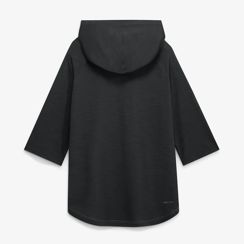 Men's Nike Gray Chicago White Sox Authentic Collection Flux Dri-FIT Raglan 3/4-Sleeve Hooded T-Shirt