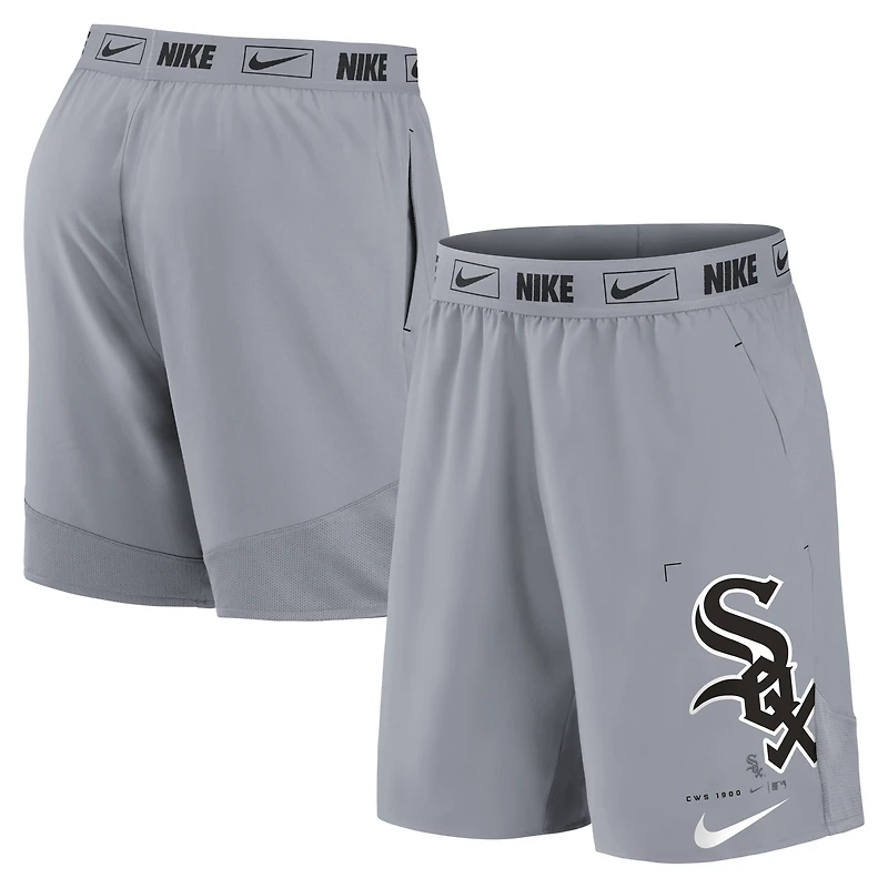 Short de performance Nike Bold Express gris Chicago White Sox pour homme