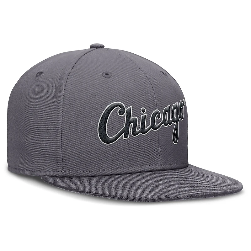 Casquette Nike Performance True Fitted grise pour homme des Chicago White Sox
