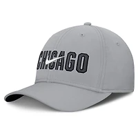 Casquette Nike Primetime Rise Dri-FIT Flex grise pour homme, Chicago White Sox