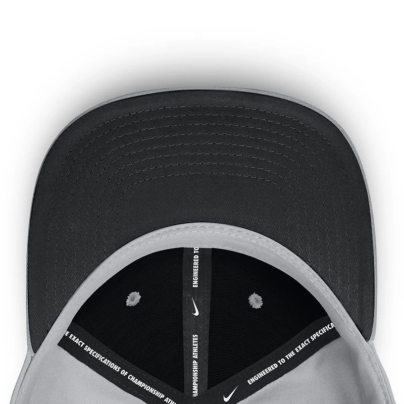 Casquette Nike Primetime Rise Dri-FIT Flex grise pour homme, Chicago White Sox