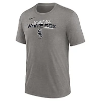Nike Heather Charcoal Chicago White Sox We Are All Tri-Blend T-shirt pour homme