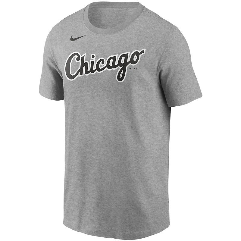 T-shirt Nike avec nom et numéro des Chicago White Sox pour homme, gris chiné