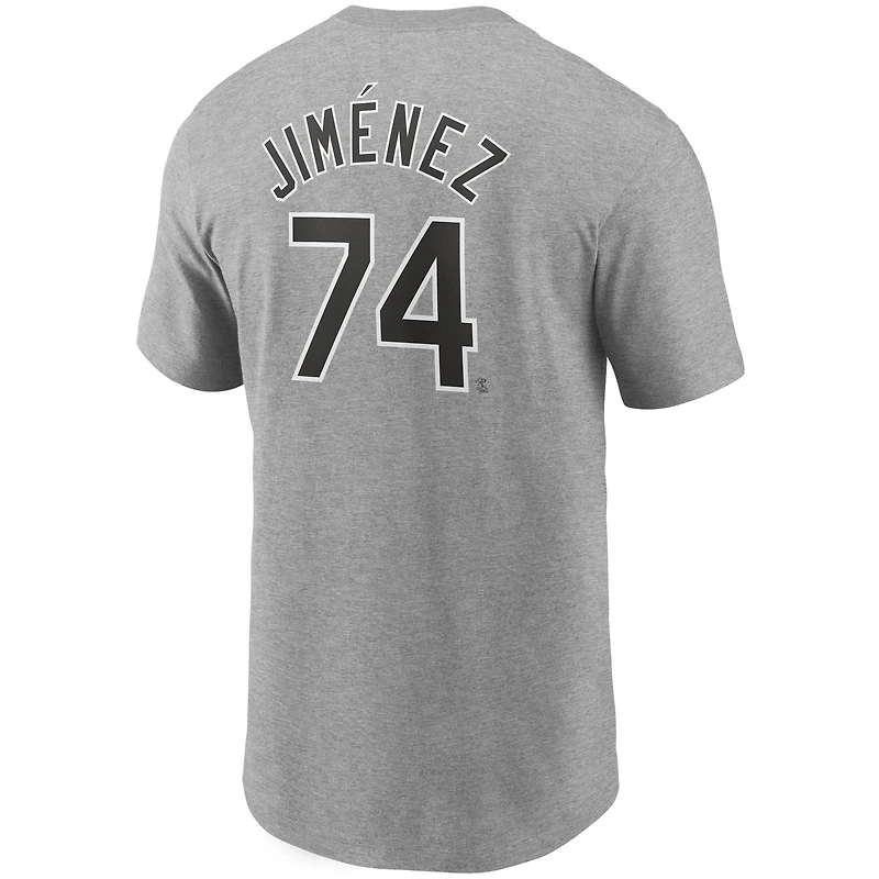 T-shirt Nike avec nom et numéro des Chicago White Sox pour homme, gris chiné