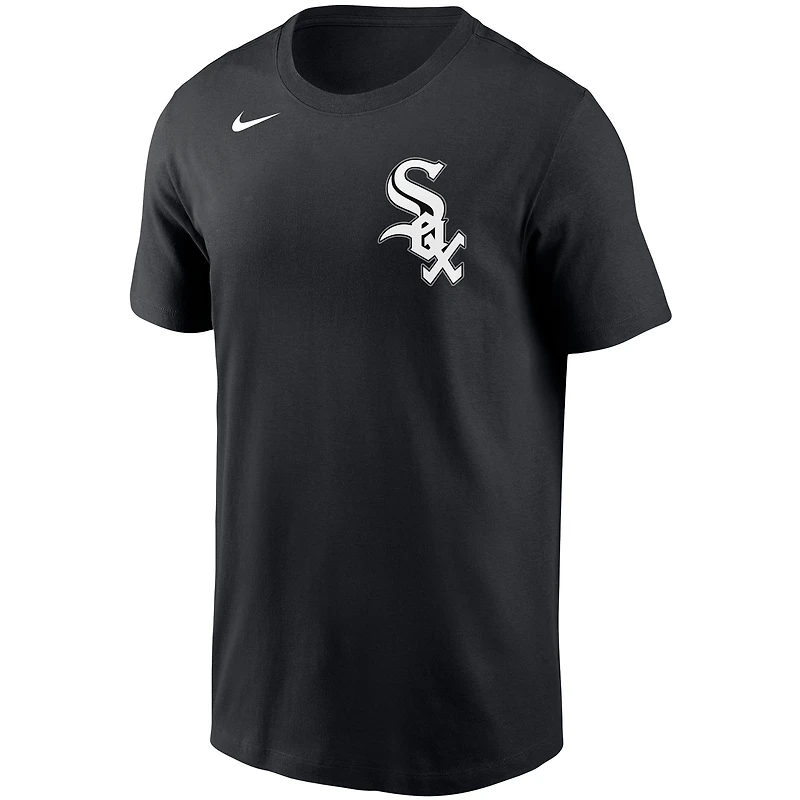 T-shirt avec nom et numéro Nike Luis Robert pour homme, noir, Chicago White Sox