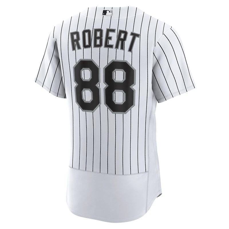 Homme Nike Luis Robert Blanc/Noir Chicago White Sox Domicile Maillot Joueur Authentique