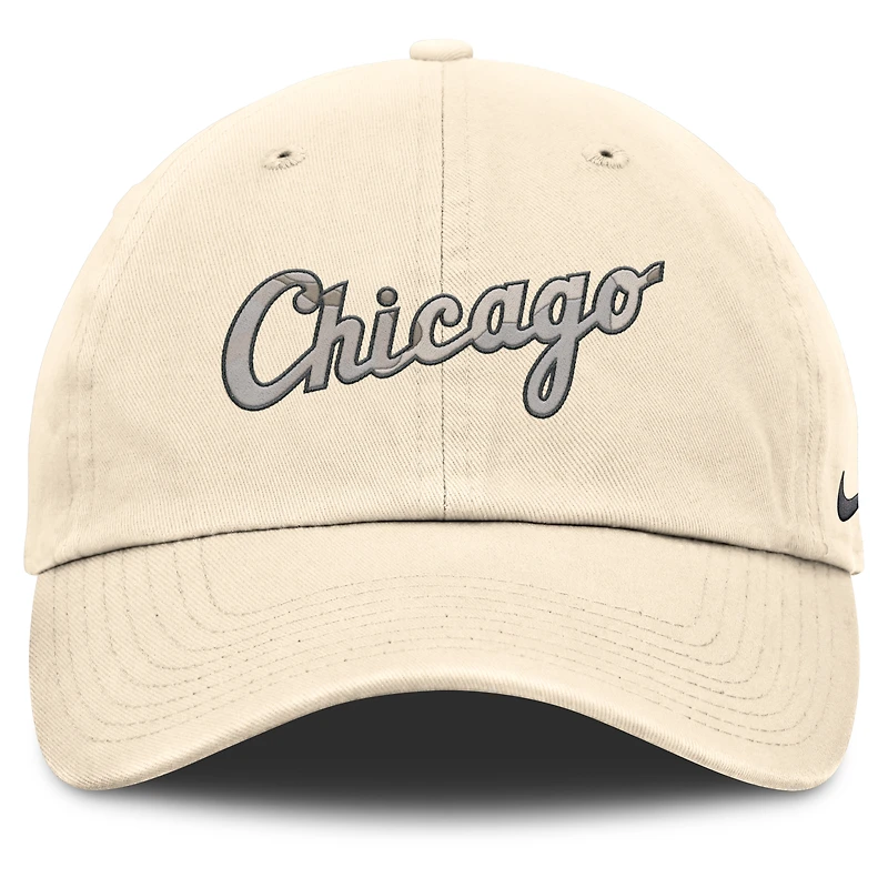 Men's Nike Natural Chicago White Sox Camo Pack Club Adjustable Hat