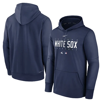Chandail à capuchon Performance d'avant-match Nike Chicago White Sox Authentic Collection pour homme, bleu marine