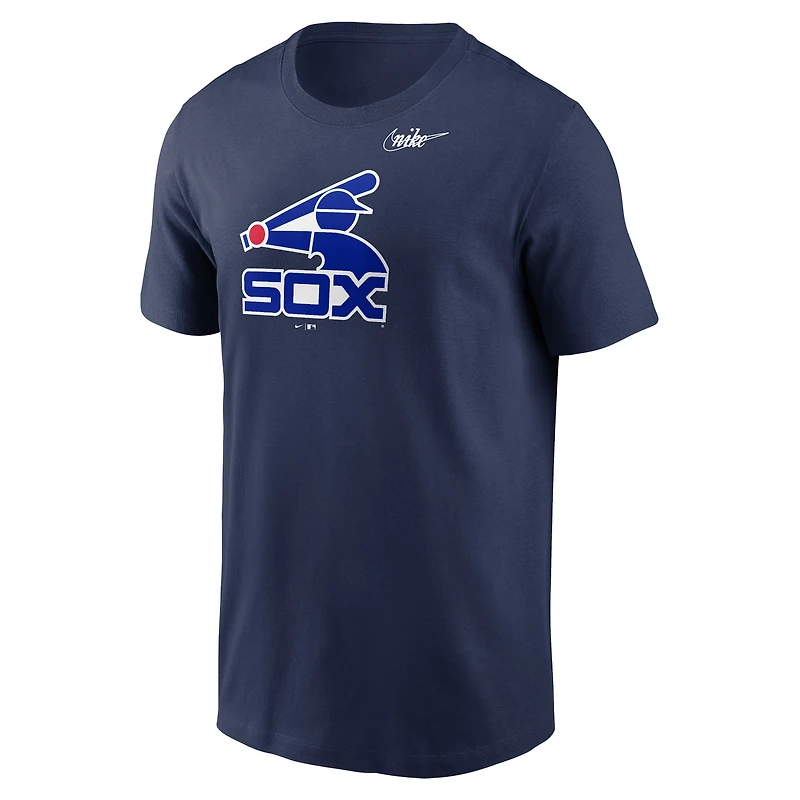 T-shirt à logo Chicago White Sox Cooperstown Collection Nike pour homme, bleu marine
