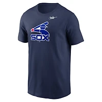 T-shirt à logo Chicago White Sox Cooperstown Collection Nike pour homme, bleu marine