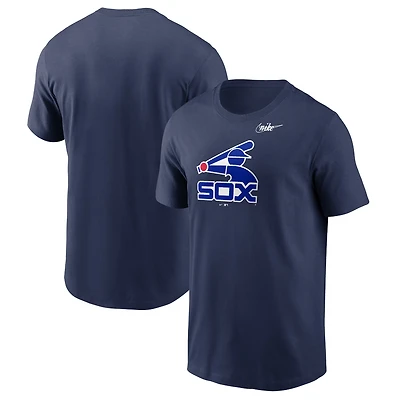 T-shirt à logo Chicago White Sox Cooperstown Collection Nike pour homme, bleu marine