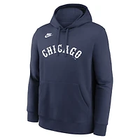 Sweat à capuche Nike pour homme, bleu marine, Chicago White Sox, collection Cooperstown, logo du club