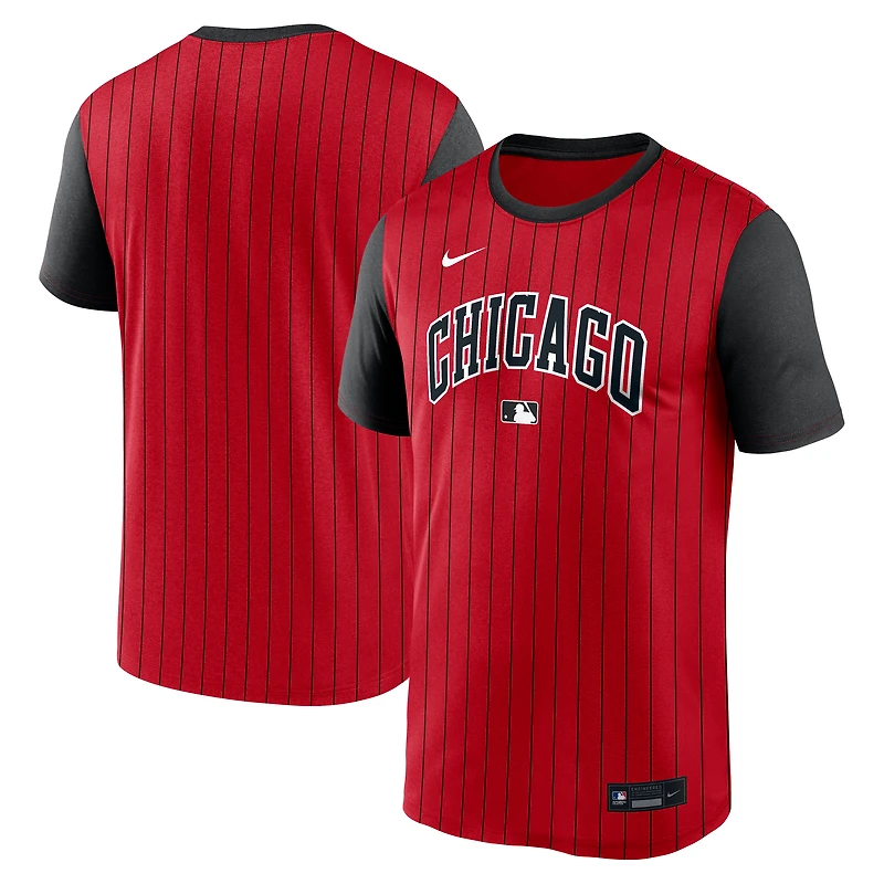 Men's Nike Red/Black Chicago White Sox 2025 City Connect Authentic Collection Velocity Performance T-Shirt