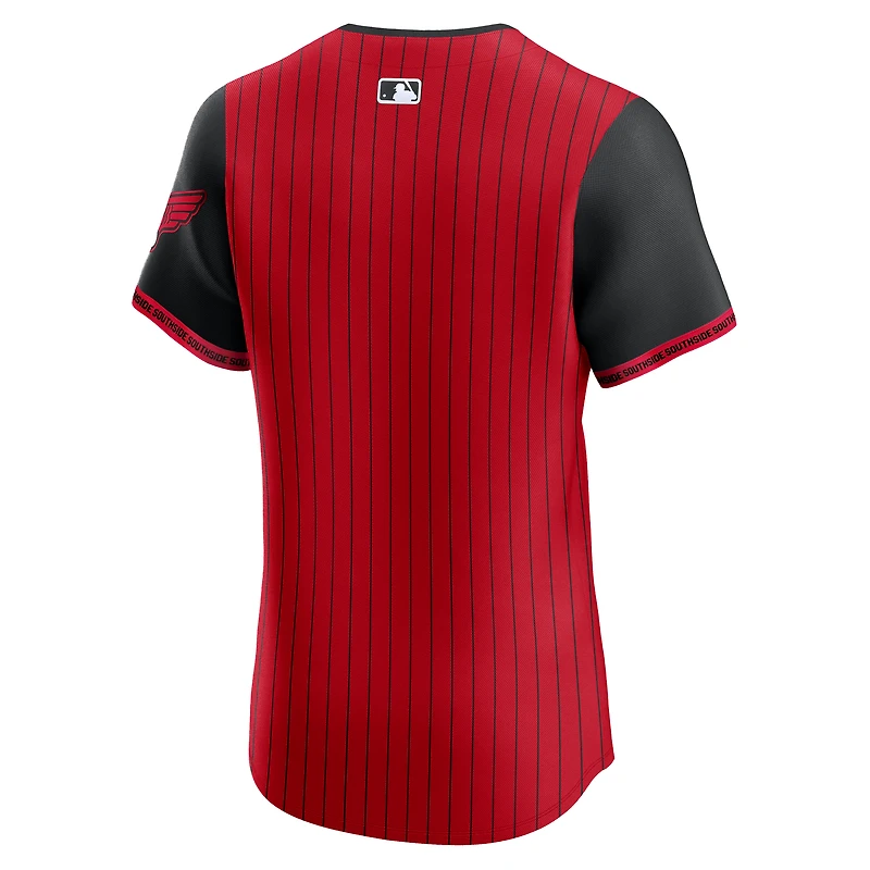 Maillot Nike City Connect Elite 2025 des Chicago White Sox pour homme, rouge/noir