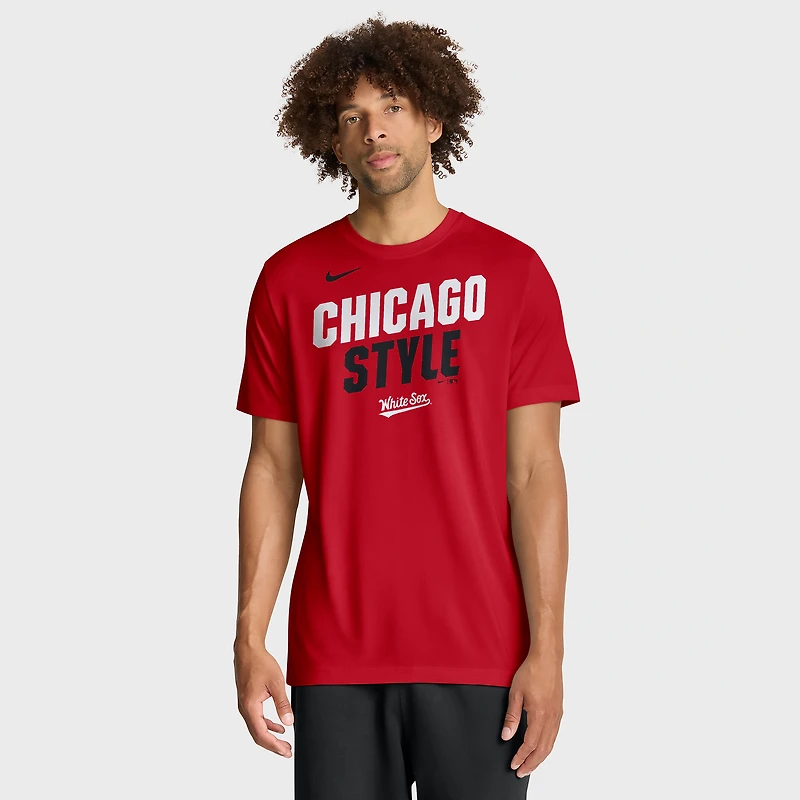 Men's Nike Red Chicago White Sox 2026 City Connect Team Phrase Script Dri-FIT T-Shirt