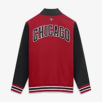 Men's Nike Red Chicago White Sox Authentic Collection City Connect Relaxed Full-Zip Bomber Jacket