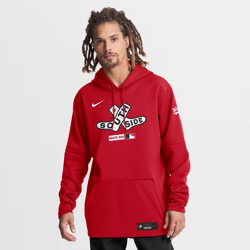 Men's Nike Red Chicago White Sox Authentic Collection City Connect Therma-FIT Hoodie