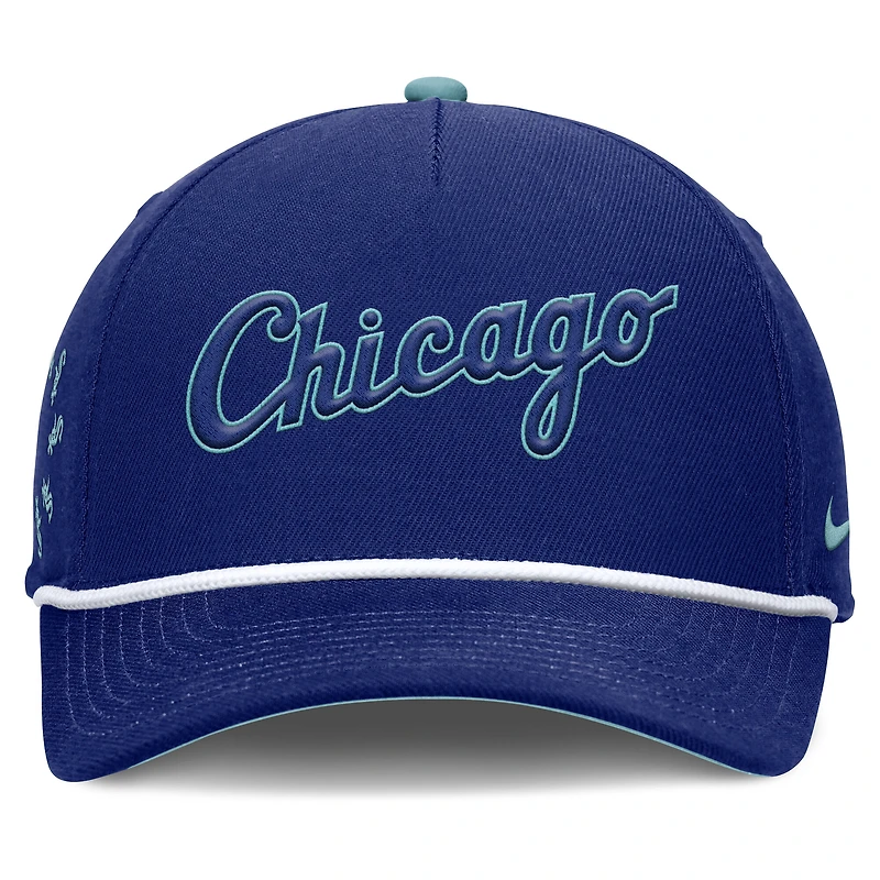 Casquette ajustable Nike Royal Chicago White Sox pour homme, motif fête des pères